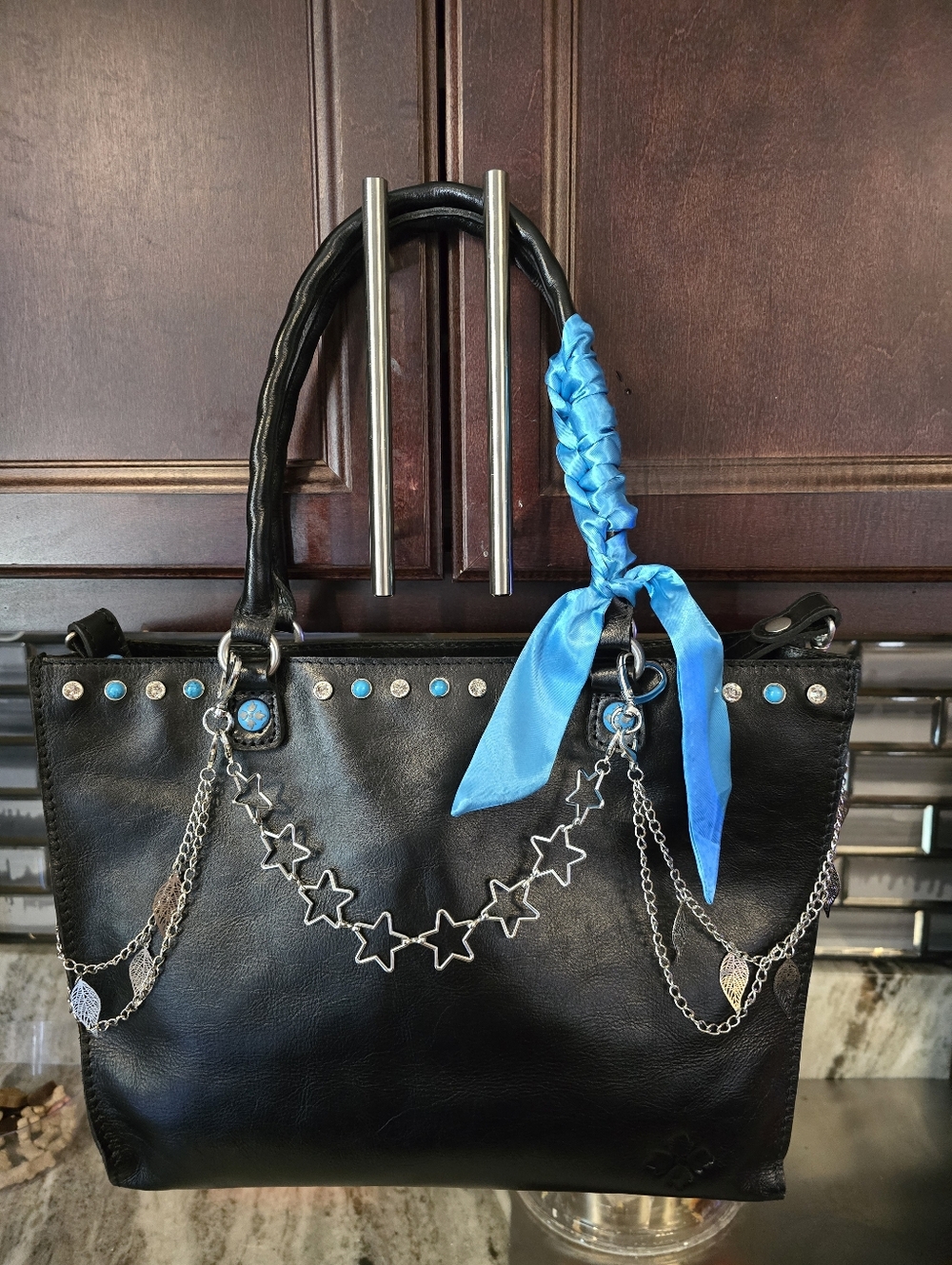 Patricia Nash Women's Tote with Blue Accents